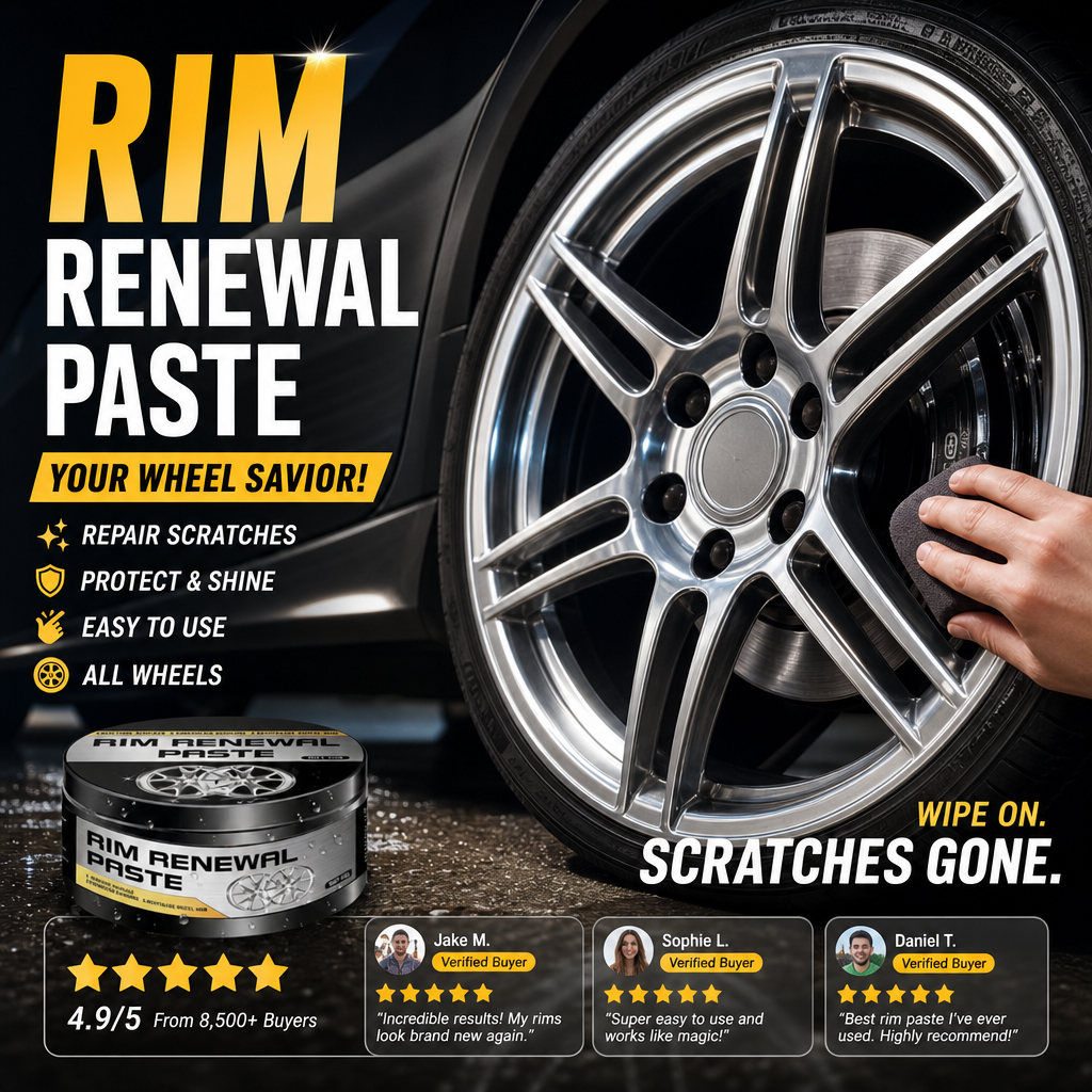 🚗✨ All-in-One Wheel Restoration Paste – Scratch Removal, Molecular Bonding, Safe for All Alloys 💎