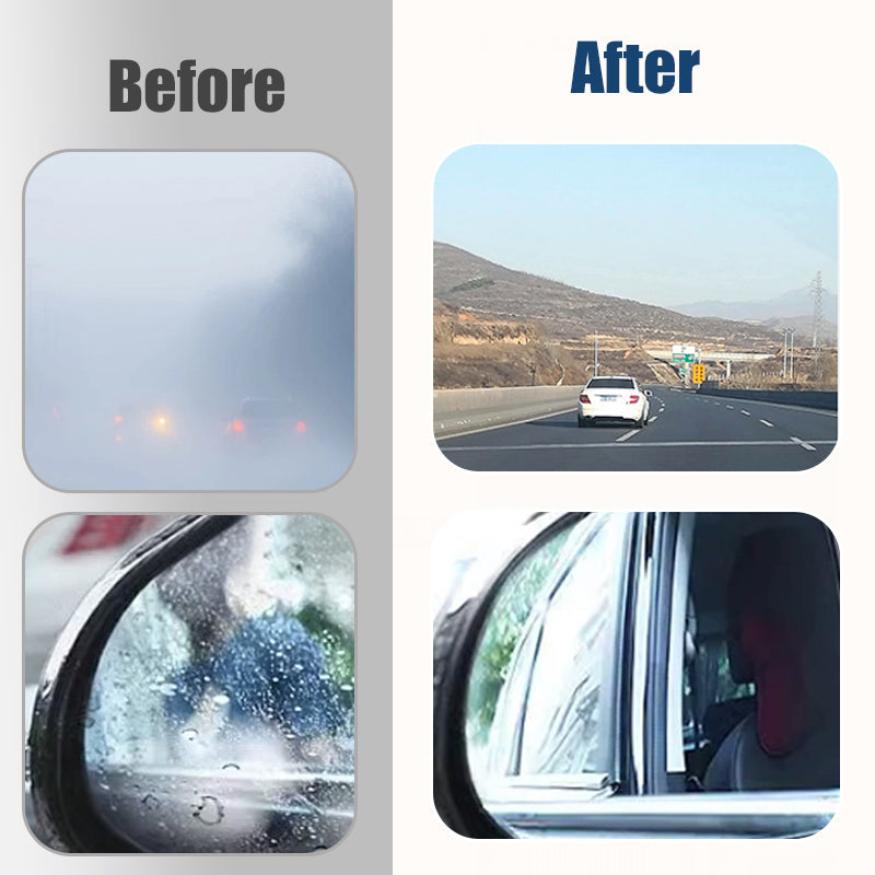 🚗 Auto Glas Regenabweiser & Anti-Beschlag Set - Erzeugt unsichtbare Schutzschicht für verbesserte Sicht bei allen Wetterbedingungen 🌧️🔮