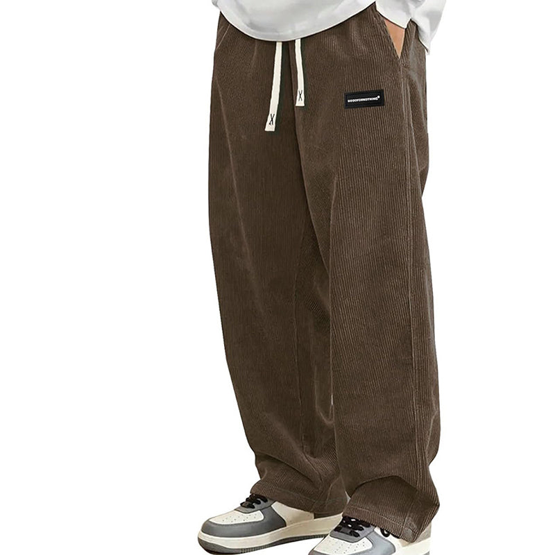 🔥Hot Sale 50% OFF🔥Men's Loose-Fit Drawstring Pants with Pockets